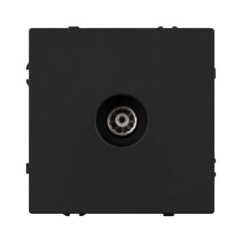 Механизм телевизионной розетки Arlight SCT-NOBE-MTV1-SFPL-BK (Черный оникс) 054293