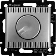 Диммер поворотный Legrand Valena 1000W алюминий 770260