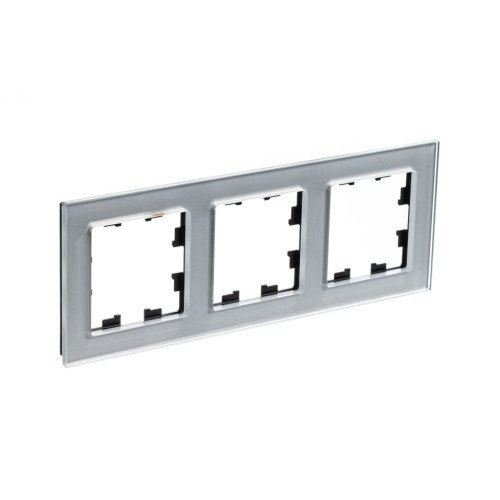 Рамка 3-ая Systeme Electric AtlasDesign Nature Стекло алюминий ATN320303