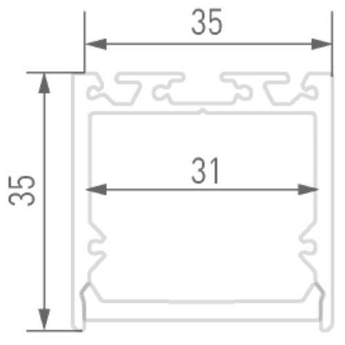 Алюминиевый профиль DesignLed LS.3535-R 010365