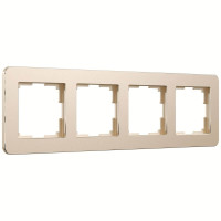 Рамка на 4 поста Werkel Platinum шампань 4690389184529 W0042611