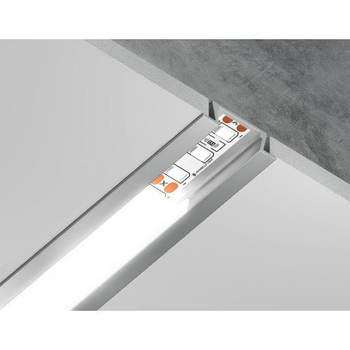 Алюминиевый встраиваемый профиль Ambrella Light Alum Profile GP1001AL