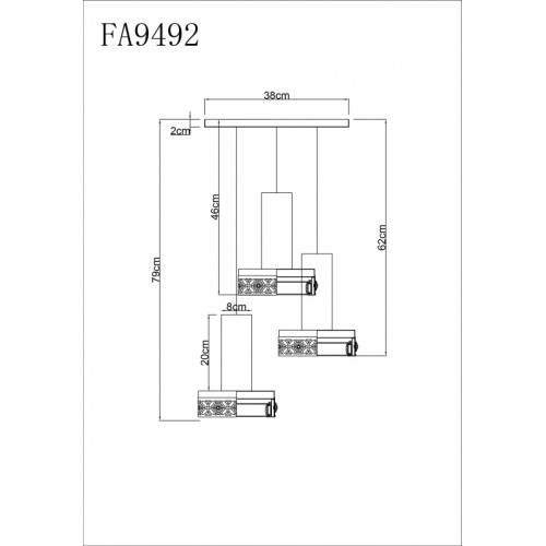 Подвесной светильник Ambrella Light Acrylica FA9492