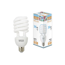 Лампа люминесцентная TDM Electric Народная E27 36W 6500K матовая SQ0347-0033