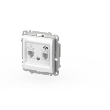 Розетка компьютерная + TF. (Cat 6) ELBI Zena Vega 609-015600-249