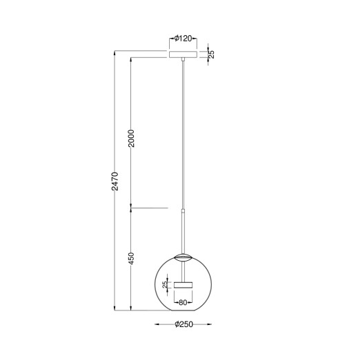 Подвесной светодиодный светильник Maytoni Cometa MOD055PL-L12G3K