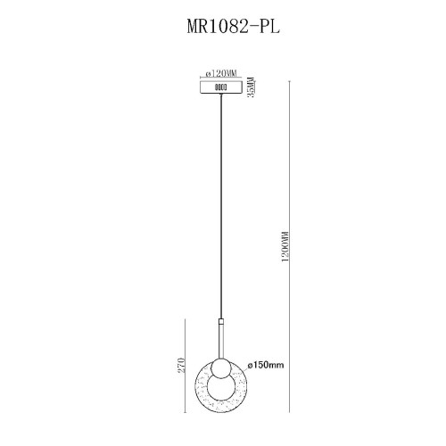 Подвесной светильник MyFar Lora MR1082-PL