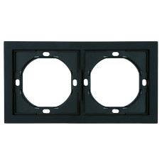 Рамка 2-местная Stekker Мия PFR00-3002-05 черный бархат 50462