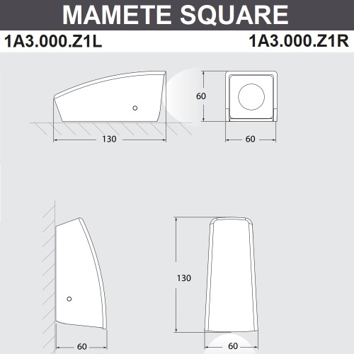 Уличный настенный светильник Fumagalli Mamete 1A3.000.000.WXZ1L