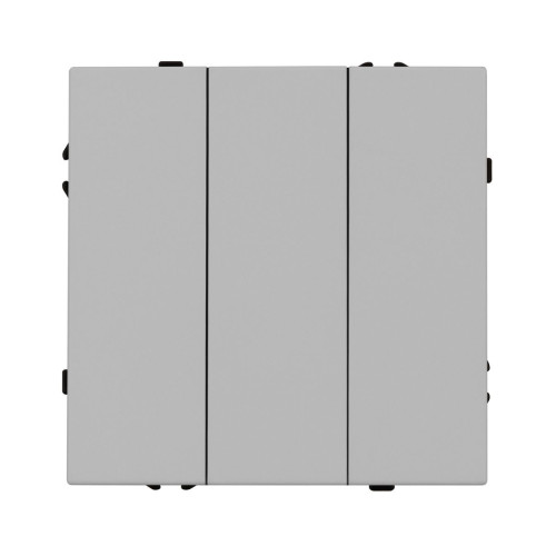 Механизм выключателя трехклавишный непроходной Arlight SWT-NOBE-MK03-SFPL-IS (230V, 10A) (Никель) 061800