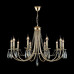 Подвесная люстра Crystal Lux Victoria SP10 Gold/Amber