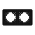 Рамка на 2 поста стеклянная Arlight FRM-OMALI-SFGS-2-BK 049709