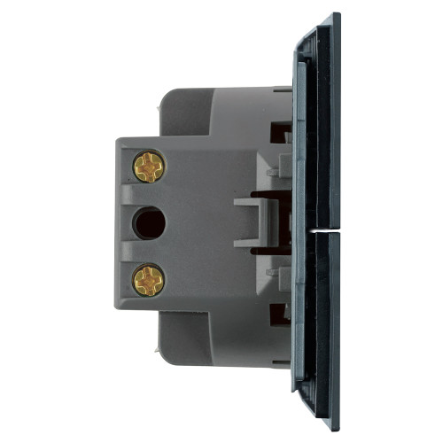 Выключатель 2-клавишный (механизм) Stekker Мия 250В 10А RSW10-3104-05 черный бархат 50443