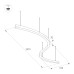 Подвесной светильник Arlight SP-Line-Hang-Arc-S3535-D1500-124W Warm3000 034053(1)