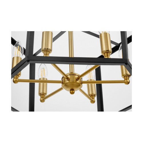 Подвесная люстра Lumina Deco Lorton LDP 1142-6 BK+MD