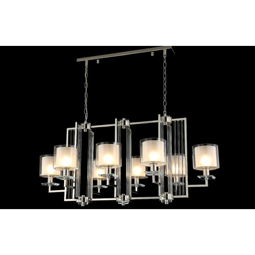 Подвесная люстра Crystal Lux Nicolas NICOLAS SP8 L1000 GOLD/WHITE