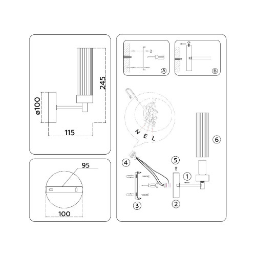 Бра Ambrella Light High Light Modern LH55154