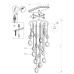 Подвесная люстра Lumien Hall Livin LH8028/24P-BK-SGD-PBK
