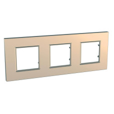Рамка 3-постовая Schneider Electric Unica Quadro MGU6.706.56