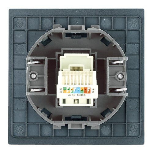 Розетка компьютерная 1-местная RJ-45 (механизм) Stekker Мия RST00-3117-05 50450
