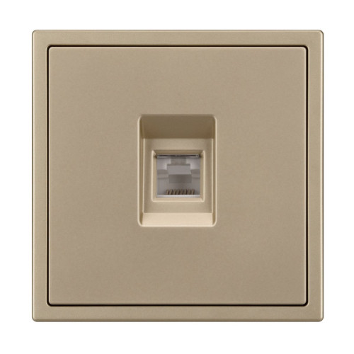 Механизм телефонной розетки Arlight SCT-NOBE-MTL1-SFPL-GD (RJ-11, 4C) (Золотой песок) 054302
