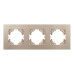 Рамка на 3 поста пластиковая Arlight FRM-PERIO-PL-3-GD 049757