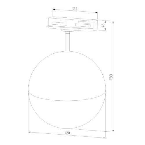 Трековый светильник Elektrostandard Glob GX53 черный MRL 1015 4690389167942
