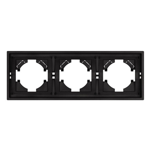 Рамка пластиковая на 3 поста Arlight FRM-TENDO-SFPL-3-BK 054650