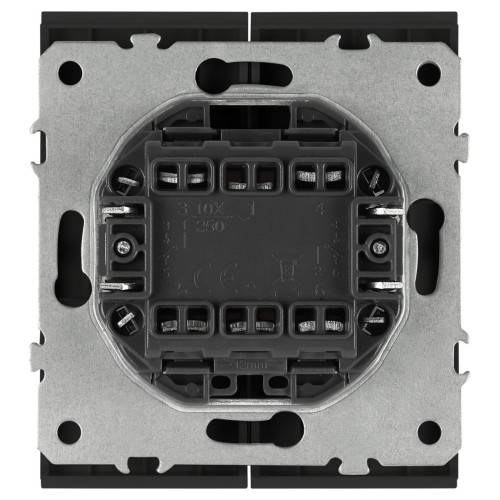 Переключатель Эра Arktik 16-1106-05 двойной 10АХ-250В антрацит Б0070368