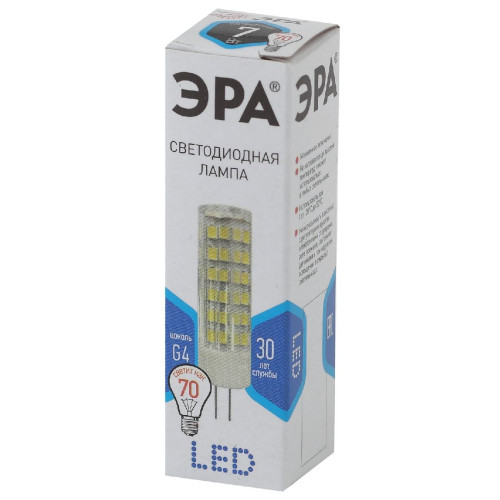 Лампа светодиодная Эра G4 7W 4000K LED JC-7W-220V-CER-840-G4 Б0027860