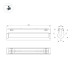 Трековый магнитный светильник Arlight MAG-VIBE-FLAT-TURN-L305-12W Warm3000 (WH, 110 deg, 48V) 044448
