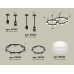 Комплект подвесного светильника Ambrella Light Techno Ring XR92221002 (A9222, A9227, C9238, C9232, N8401)