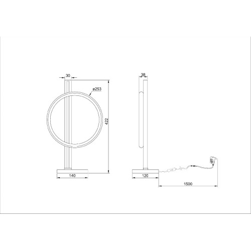 Настольная лампа Arte Lamp Fluido A3913LT-10BK