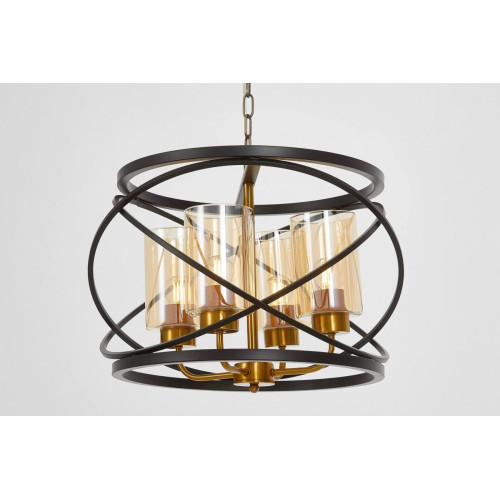 Подвесная люстра Lumina Deco LDP 8004-4 BK+MD