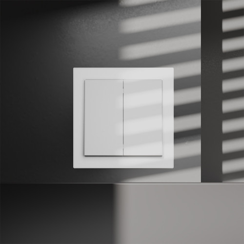 Перекрестный переключатель двухклавишный встраиваемый VOLTUM S70 VLS020502 Перекрестный переключатель двухклавишный встраиваемый VOLTUM S70 VLS020502
