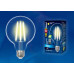 Лампа светодиодная филаментная (UL-00004861) Uniel E27 15W 4000K прозрачная LED-G125-15W/4000K/E27/CL PLS02WH