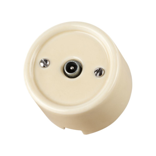 Розетка TV проходная сл. кость Болонь TDM Electric SQ1820-0354