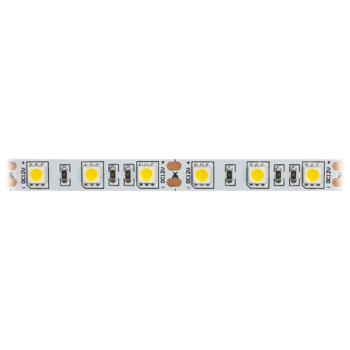 Светодиодная лента Эра 12В 5050 14,4Вт/м 2700K 5м IP20 LS5050-14,4-60-12-2700K-IP20-2year-5m KU-5050AD-60D-WW Б0044116