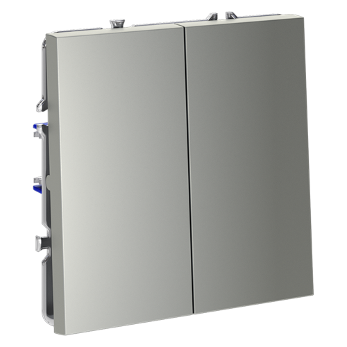 Выключатель двухклавишный Voltum S70 VLS020105