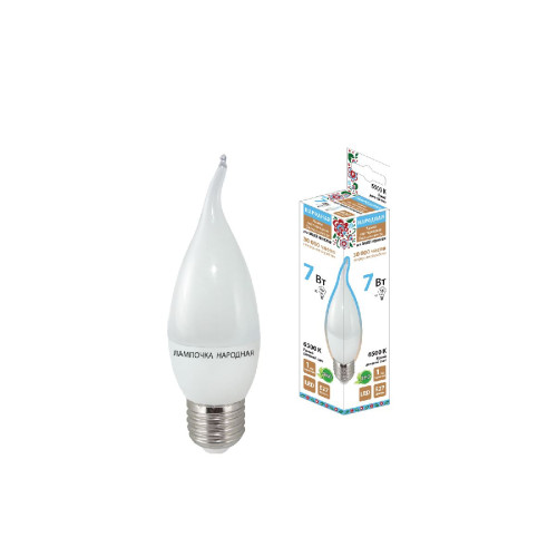 Лампа светодиодная TDM Electric Народная E27 7W 6500K матовая SQ0340-1548