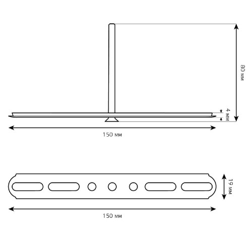 Крепление для реечного потолка Gauss Shop Lighting 983627