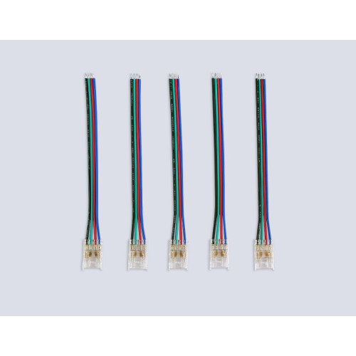 Соединитель гибкий односторонний COB RGB 12/24V для лент 10mm (4 конт.) (5шт. в комплекте) GS7411