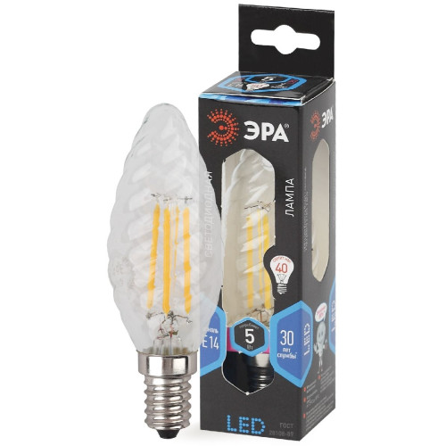 Лампа светодиодная Эра E14 5W 4000K F-LED BTW-5W-840-E14 Б0027936