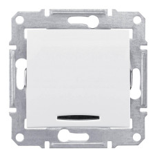 Переключатель перекрестный с синей подсветкой Schneider Electric Sedna 10A 250V SDN0501121