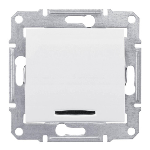 Переключатель перекрестный с синей подсветкой Schneider Electric Sedna 10A 250V SDN0501121