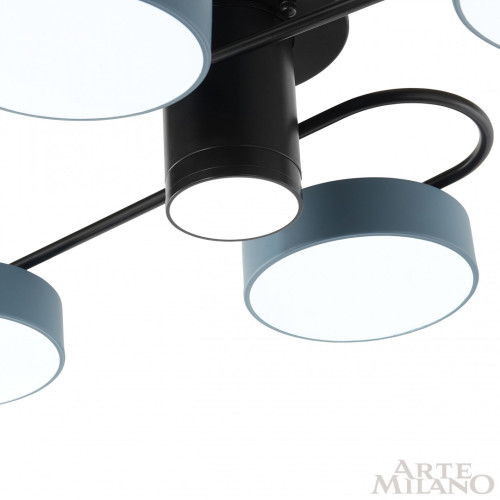 Потолочная люстра Arte Milano Ferrara 253039/4+1 Bk/Gr