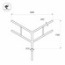 Кронштейн Arlight OXOR-SY4-3000x76-L1500 BLACK 051664