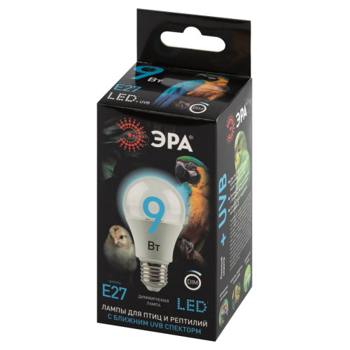 Светодиодная лампа для птиц и рептилий Эра FITO-Dim 9W Chicken E27 Б0059884