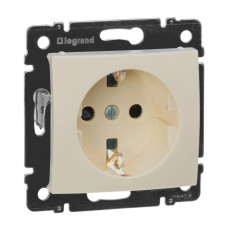 Розетка 2К+3 Legrand Valena 16A 250V с/з со шторками винтовой зажим слоновая кость 774321
