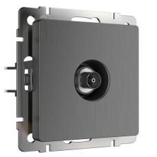 ТВ-розетка оконечная Werkel графит рифленый W1183004 4690389158681